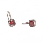 Adriene Birthstone Square Earrings